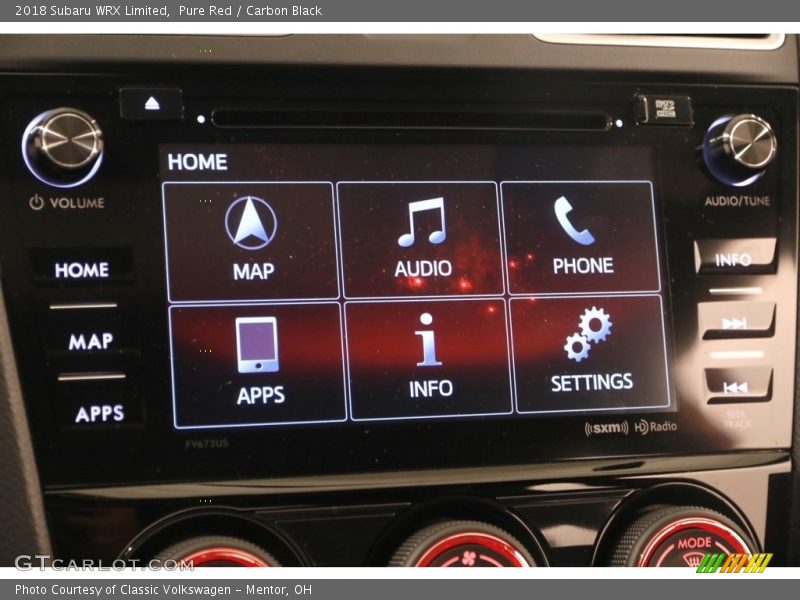 Pure Red / Carbon Black 2018 Subaru WRX Limited