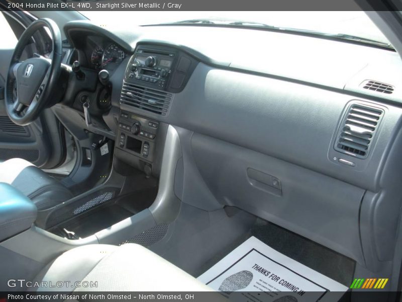 Starlight Silver Metallic / Gray 2004 Honda Pilot EX-L 4WD
