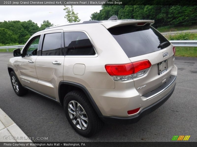 Cashmere Pearl / Black/Light Frost Beige 2015 Jeep Grand Cherokee Limited 4x4