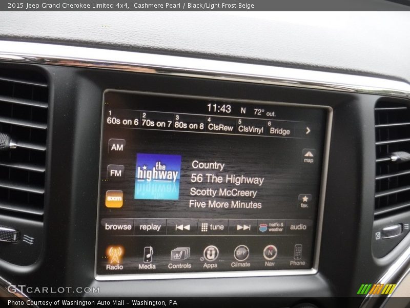 Cashmere Pearl / Black/Light Frost Beige 2015 Jeep Grand Cherokee Limited 4x4