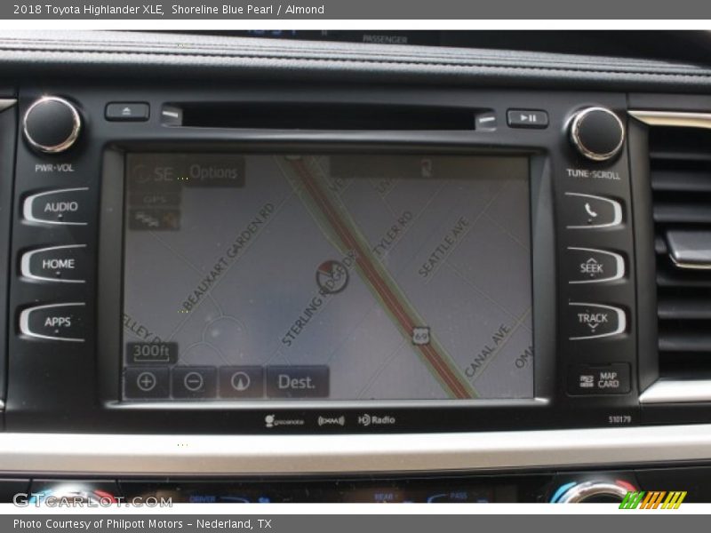 Shoreline Blue Pearl / Almond 2018 Toyota Highlander XLE