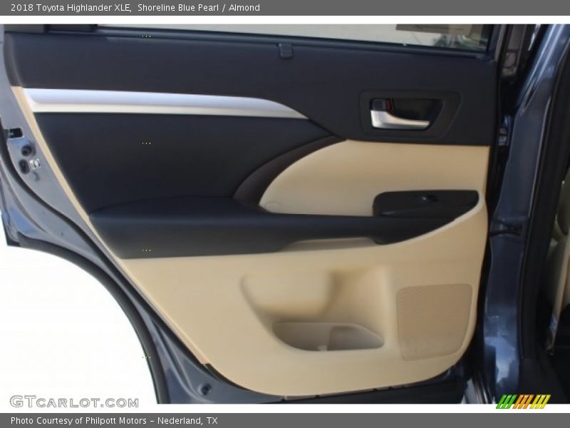 Shoreline Blue Pearl / Almond 2018 Toyota Highlander XLE