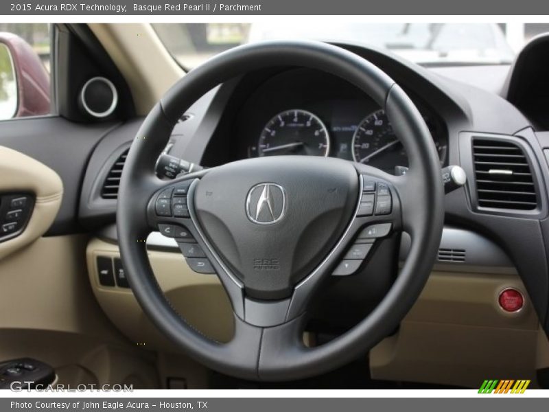 Basque Red Pearl II / Parchment 2015 Acura RDX Technology