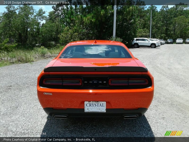 Go Mango / Black 2018 Dodge Challenger SXT