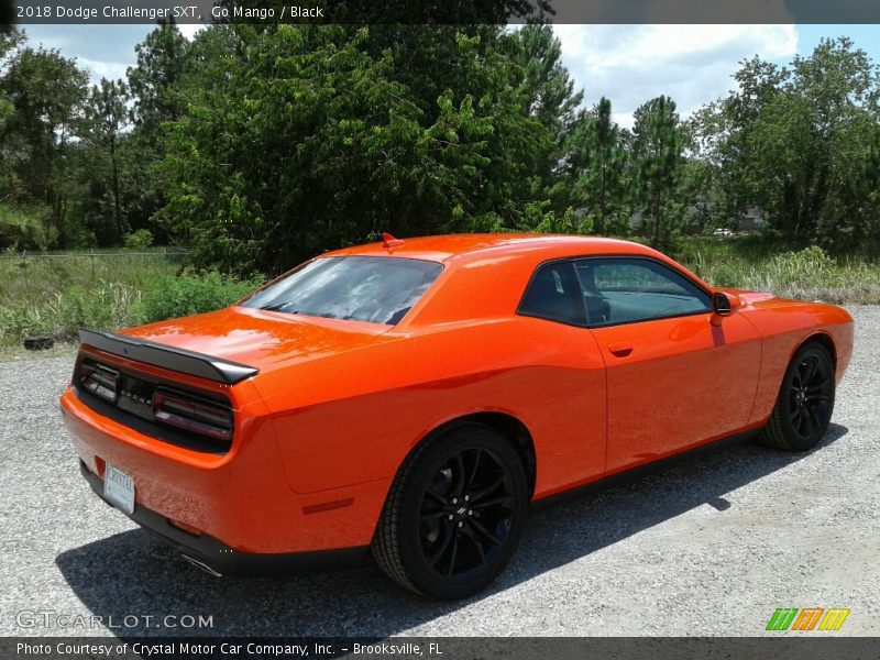 Go Mango / Black 2018 Dodge Challenger SXT