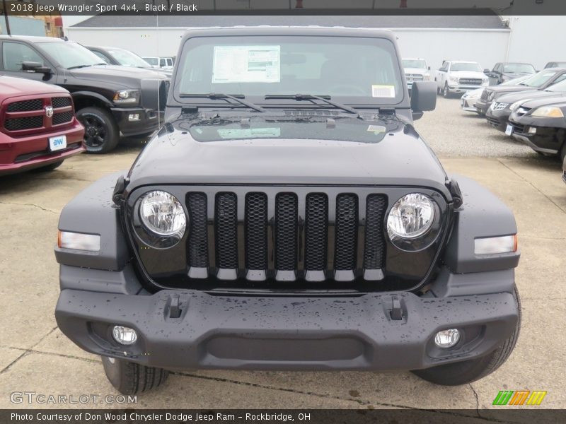 Black / Black 2018 Jeep Wrangler Sport 4x4