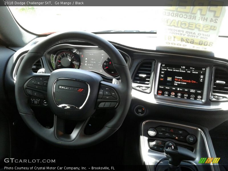 Go Mango / Black 2018 Dodge Challenger SXT