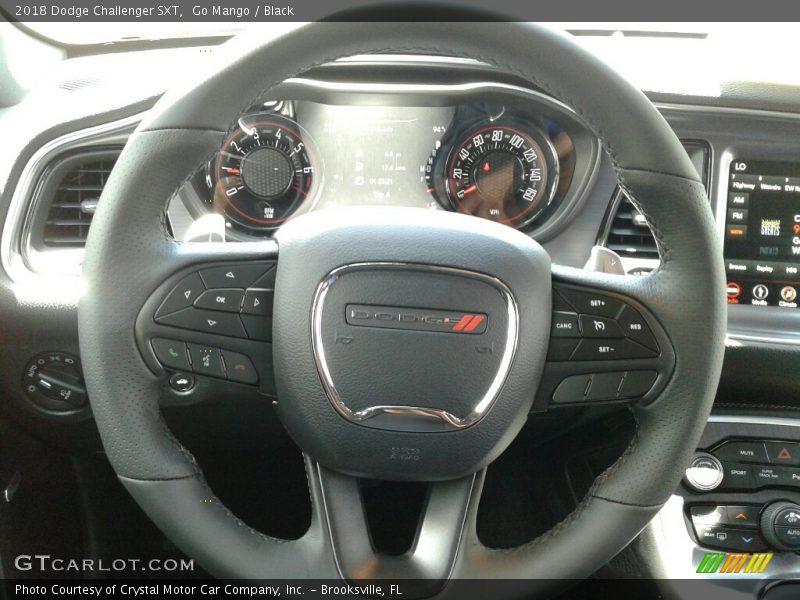 Go Mango / Black 2018 Dodge Challenger SXT