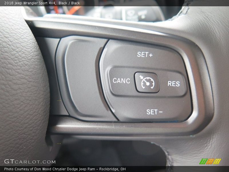 Controls of 2018 Wrangler Sport 4x4