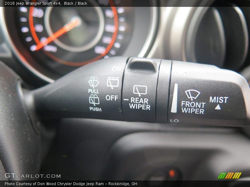 Controls of 2018 Wrangler Sport 4x4
