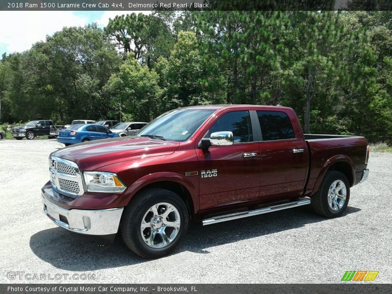 Delmonico Red Pearl / Black 2018 Ram 1500 Laramie Crew Cab 4x4