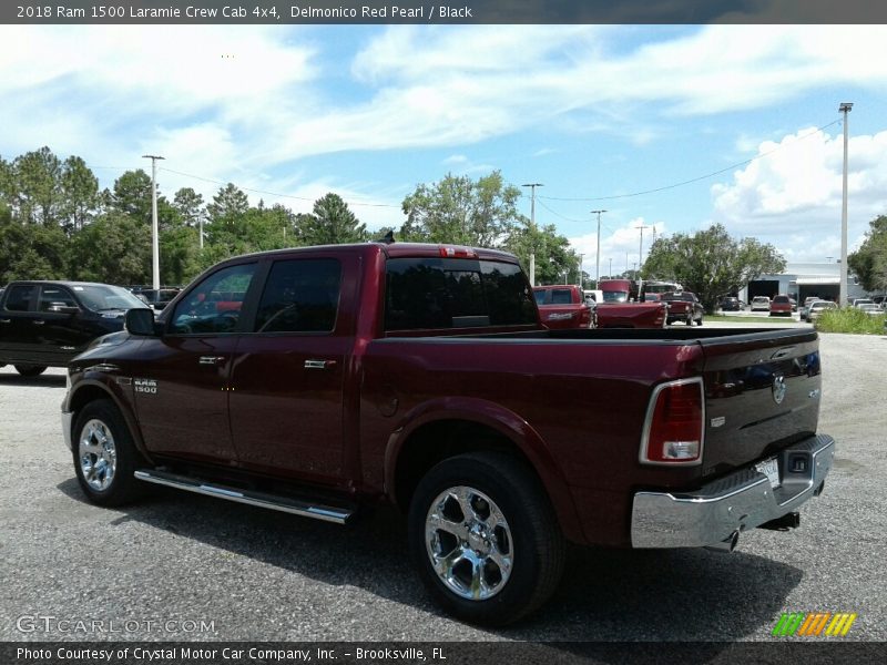 Delmonico Red Pearl / Black 2018 Ram 1500 Laramie Crew Cab 4x4