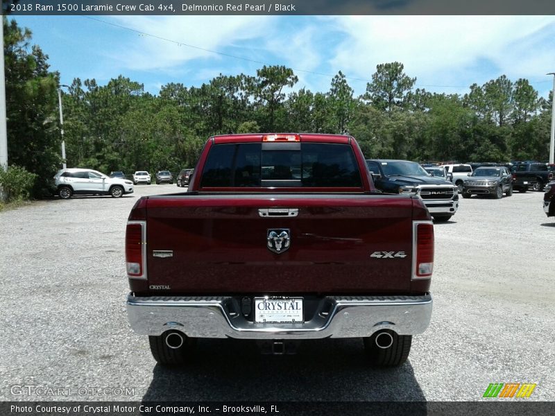 Delmonico Red Pearl / Black 2018 Ram 1500 Laramie Crew Cab 4x4