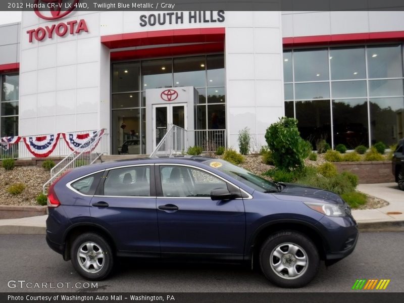 Twilight Blue Metallic / Gray 2012 Honda CR-V LX 4WD