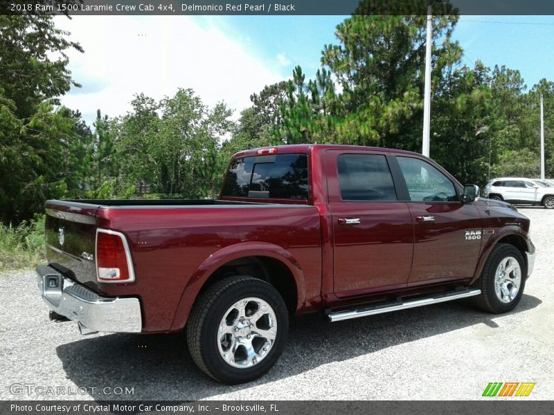 Delmonico Red Pearl / Black 2018 Ram 1500 Laramie Crew Cab 4x4