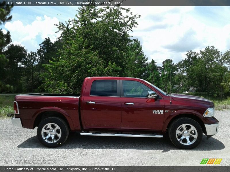 Delmonico Red Pearl / Black 2018 Ram 1500 Laramie Crew Cab 4x4