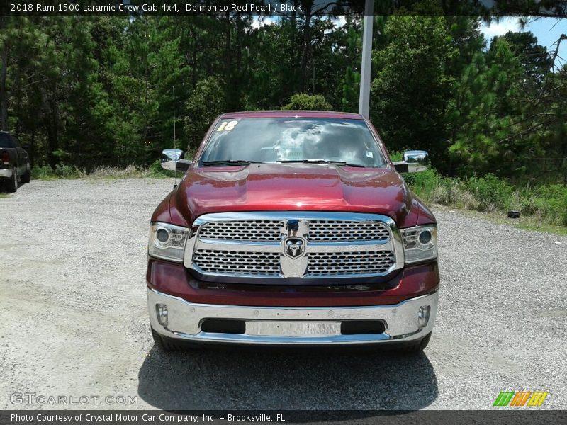 Delmonico Red Pearl / Black 2018 Ram 1500 Laramie Crew Cab 4x4