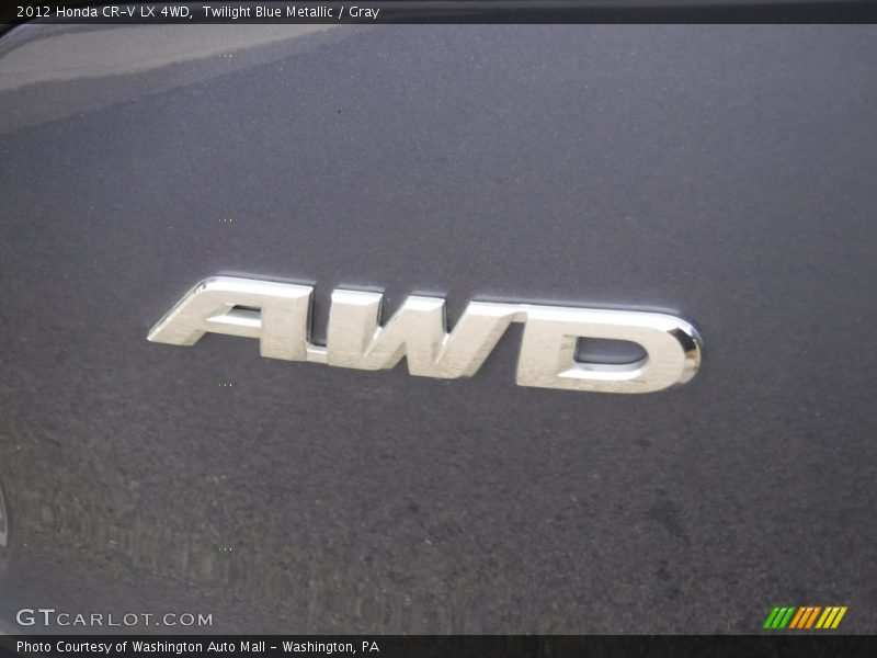 Twilight Blue Metallic / Gray 2012 Honda CR-V LX 4WD