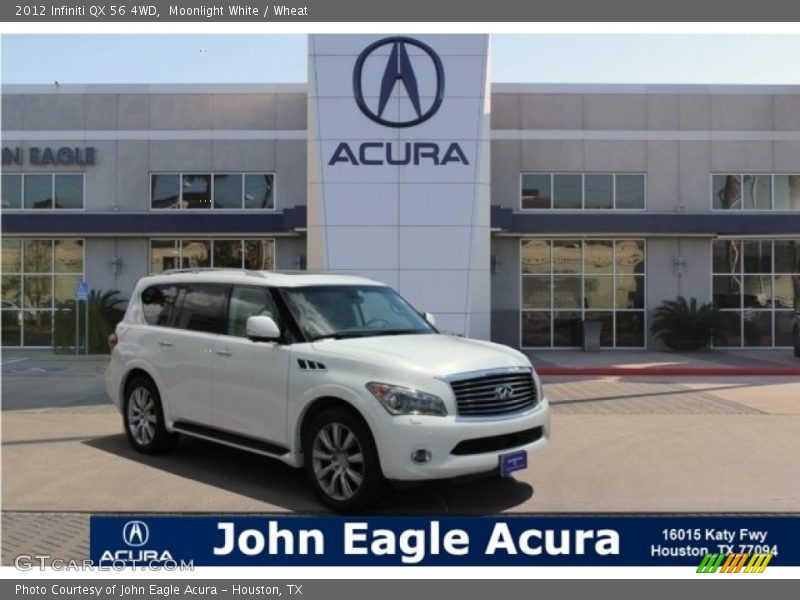 Moonlight White / Wheat 2012 Infiniti QX 56 4WD