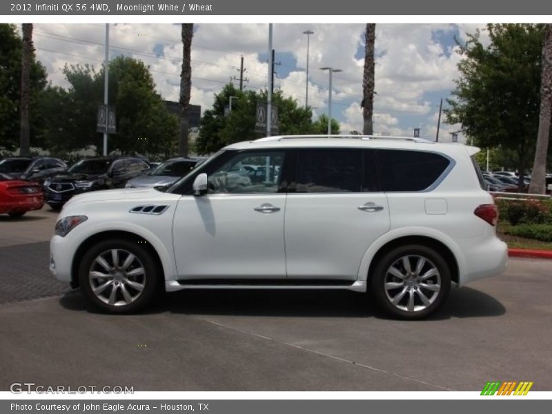 Moonlight White / Wheat 2012 Infiniti QX 56 4WD