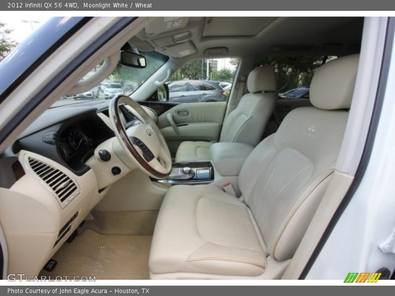 Moonlight White / Wheat 2012 Infiniti QX 56 4WD