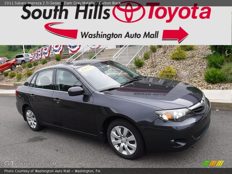 Dark Gray Metallic / Carbon Black 2011 Subaru Impreza 2.5i Sedan