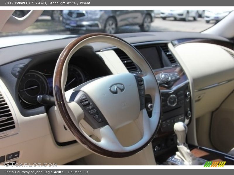 Moonlight White / Wheat 2012 Infiniti QX 56 4WD
