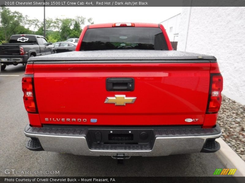 Red Hot / Dark Ash/Jet Black 2018 Chevrolet Silverado 1500 LT Crew Cab 4x4