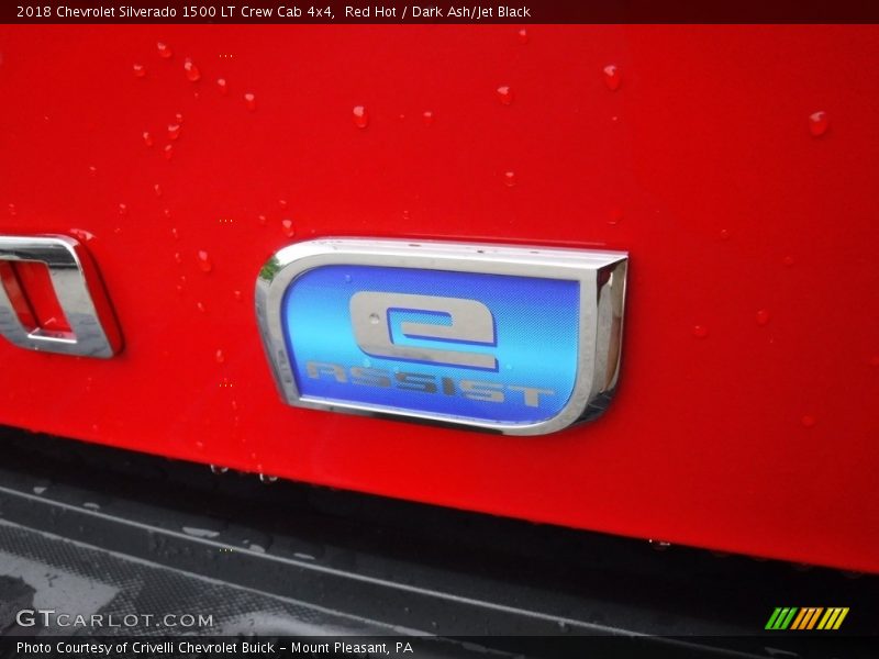 Red Hot / Dark Ash/Jet Black 2018 Chevrolet Silverado 1500 LT Crew Cab 4x4