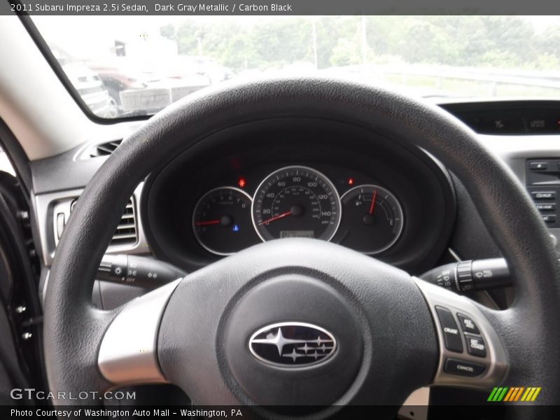 Dark Gray Metallic / Carbon Black 2011 Subaru Impreza 2.5i Sedan