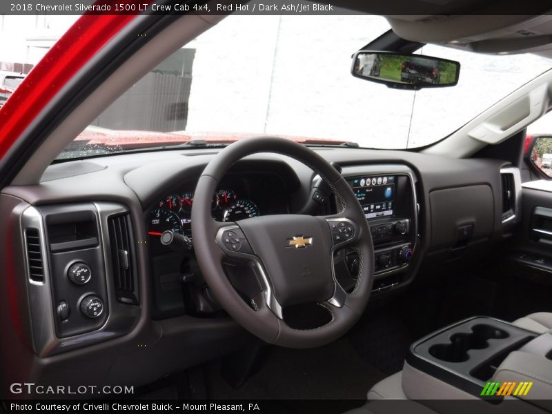 Red Hot / Dark Ash/Jet Black 2018 Chevrolet Silverado 1500 LT Crew Cab 4x4