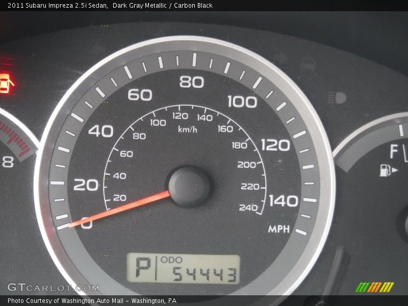 Dark Gray Metallic / Carbon Black 2011 Subaru Impreza 2.5i Sedan