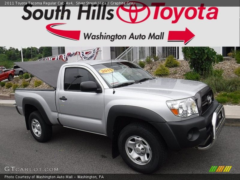 Silver Streak Mica / Graphite Gray 2011 Toyota Tacoma Regular Cab 4x4
