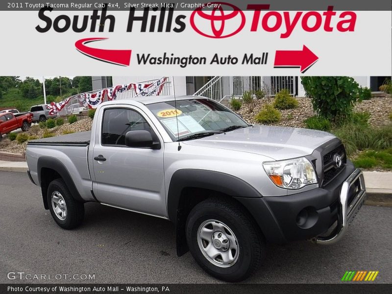 Silver Streak Mica / Graphite Gray 2011 Toyota Tacoma Regular Cab 4x4