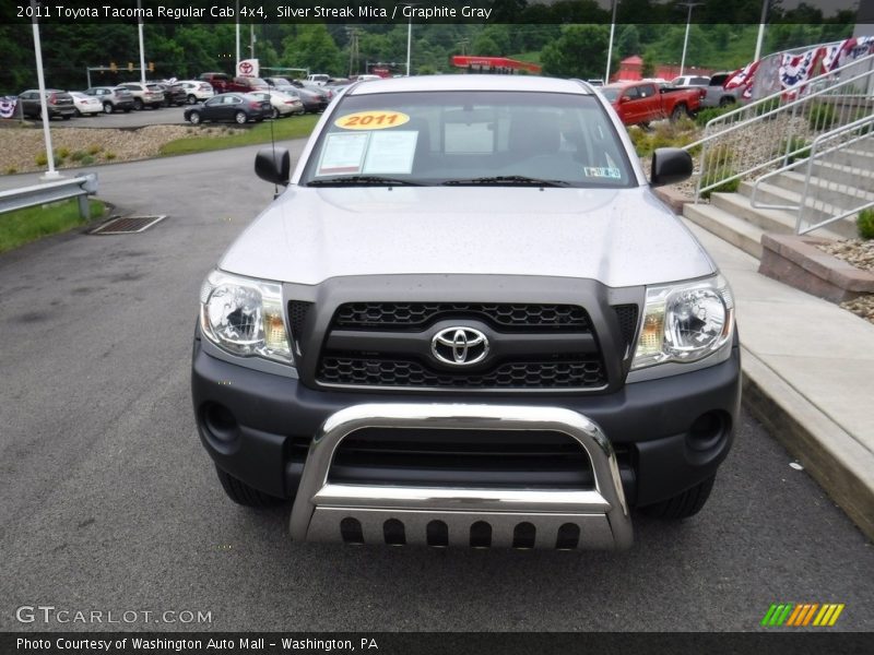 Silver Streak Mica / Graphite Gray 2011 Toyota Tacoma Regular Cab 4x4