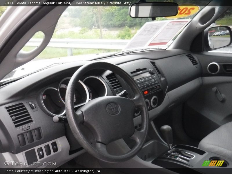 Silver Streak Mica / Graphite Gray 2011 Toyota Tacoma Regular Cab 4x4