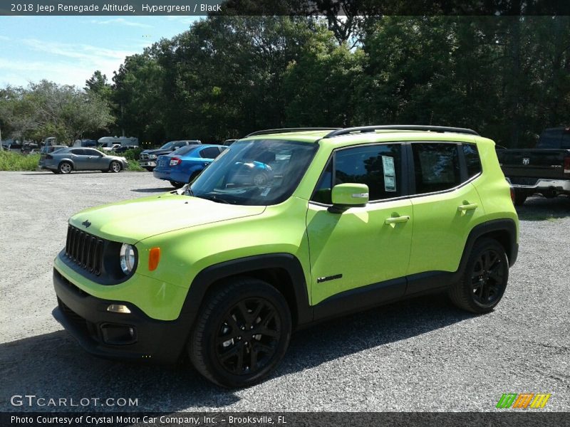 Hypergreen / Black 2018 Jeep Renegade Altitude