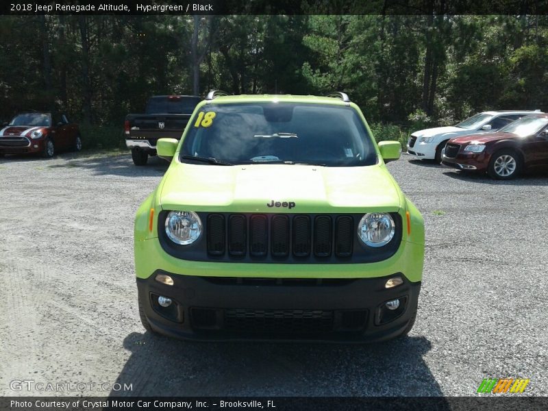 Hypergreen / Black 2018 Jeep Renegade Altitude