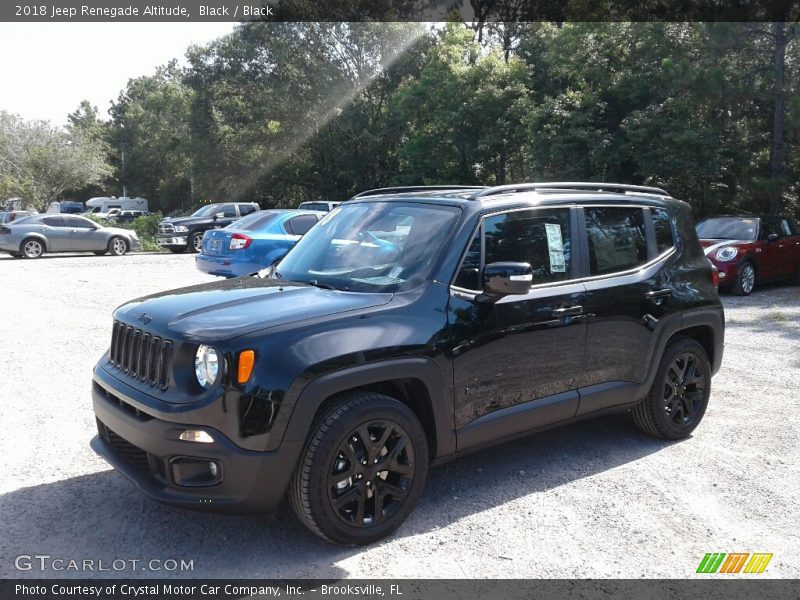 Black / Black 2018 Jeep Renegade Altitude