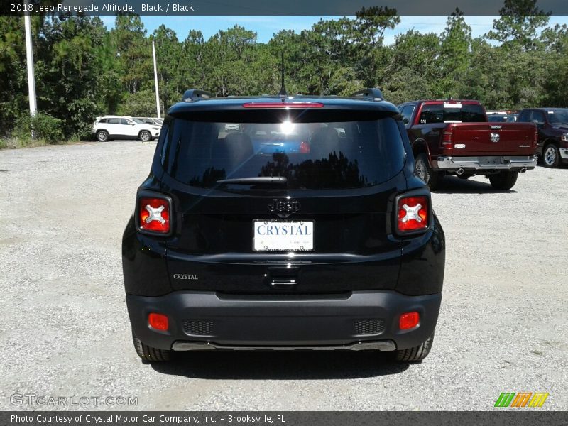 Black / Black 2018 Jeep Renegade Altitude