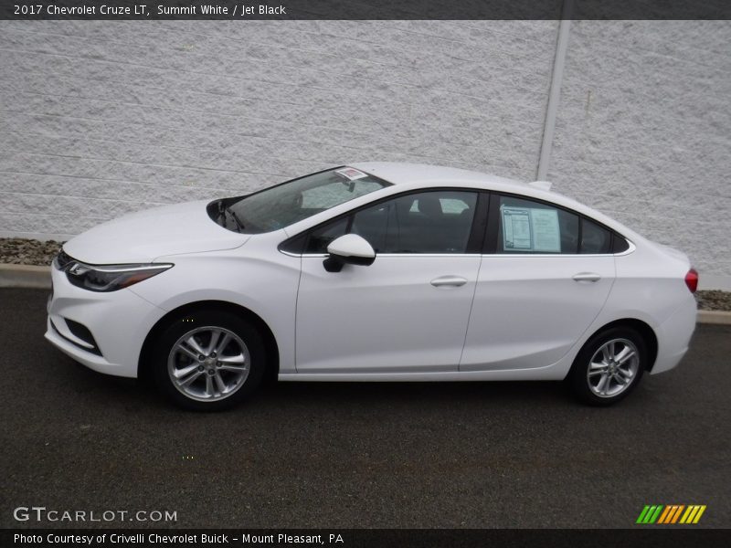 Summit White / Jet Black 2017 Chevrolet Cruze LT