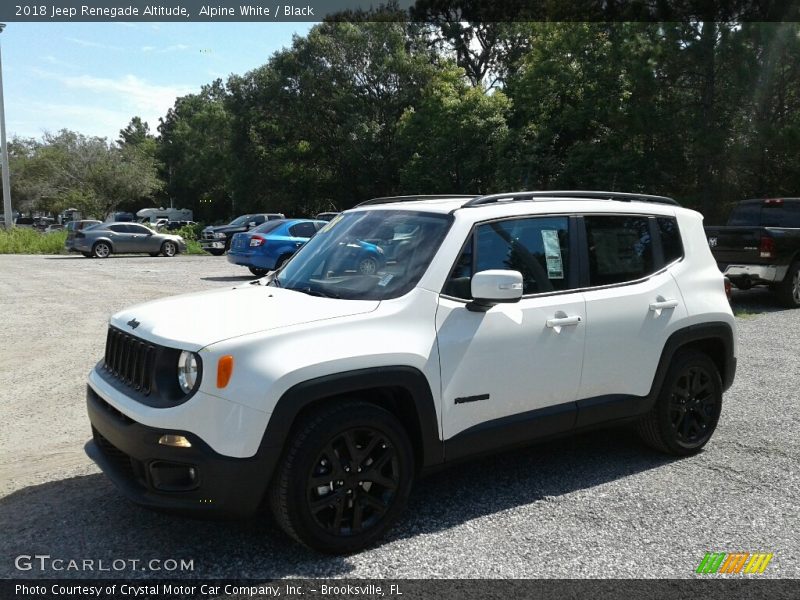 Alpine White / Black 2018 Jeep Renegade Altitude