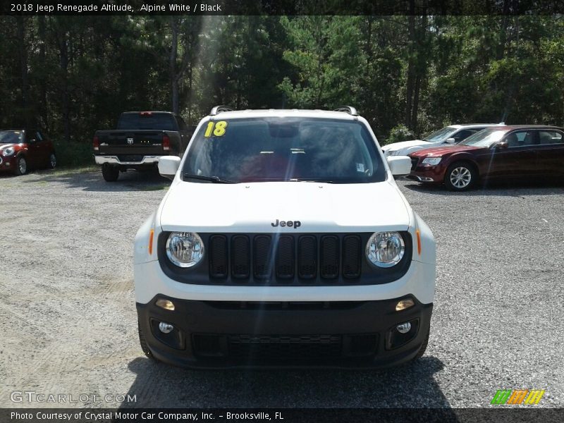 Alpine White / Black 2018 Jeep Renegade Altitude