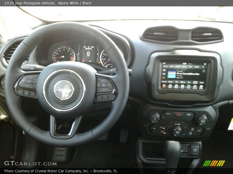 Alpine White / Black 2018 Jeep Renegade Altitude