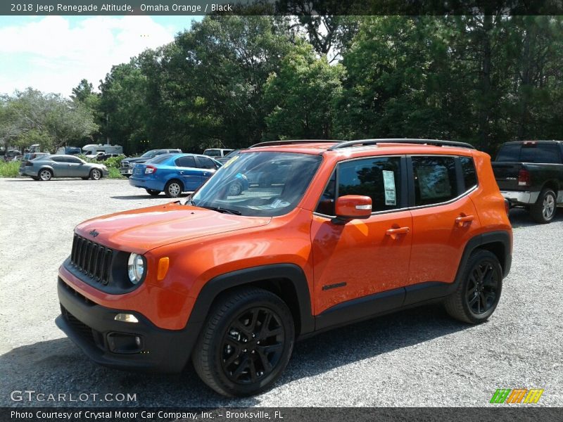 Omaha Orange / Black 2018 Jeep Renegade Altitude