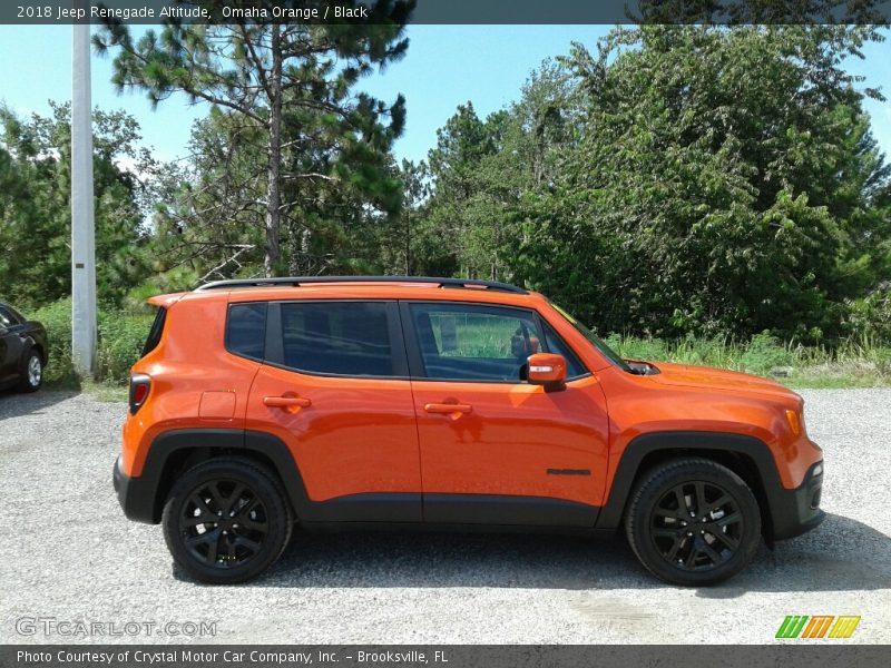 Omaha Orange / Black 2018 Jeep Renegade Altitude