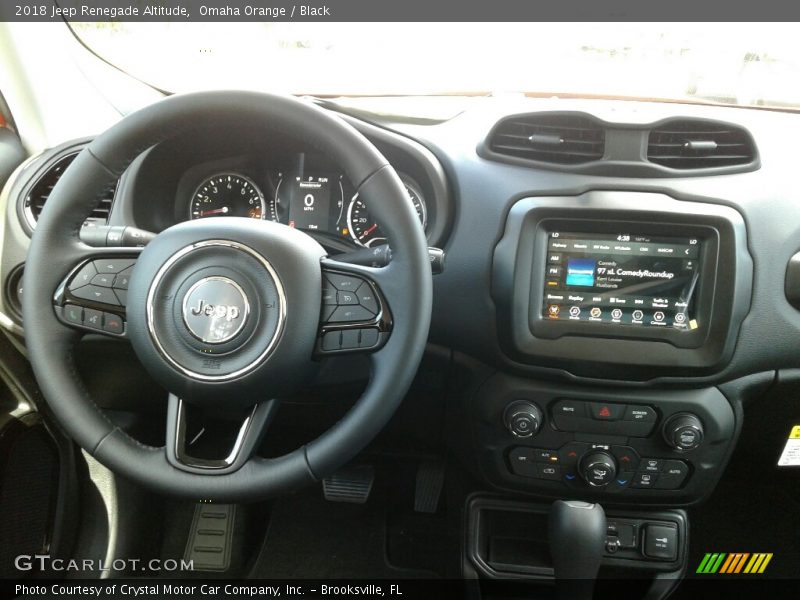 Omaha Orange / Black 2018 Jeep Renegade Altitude