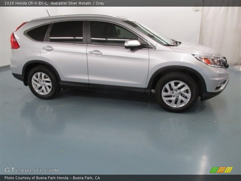 Alabaster Silver Metallic / Gray 2016 Honda CR-V EX-L