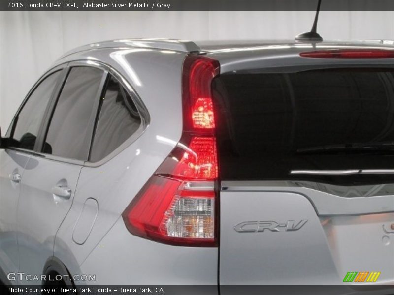 Alabaster Silver Metallic / Gray 2016 Honda CR-V EX-L