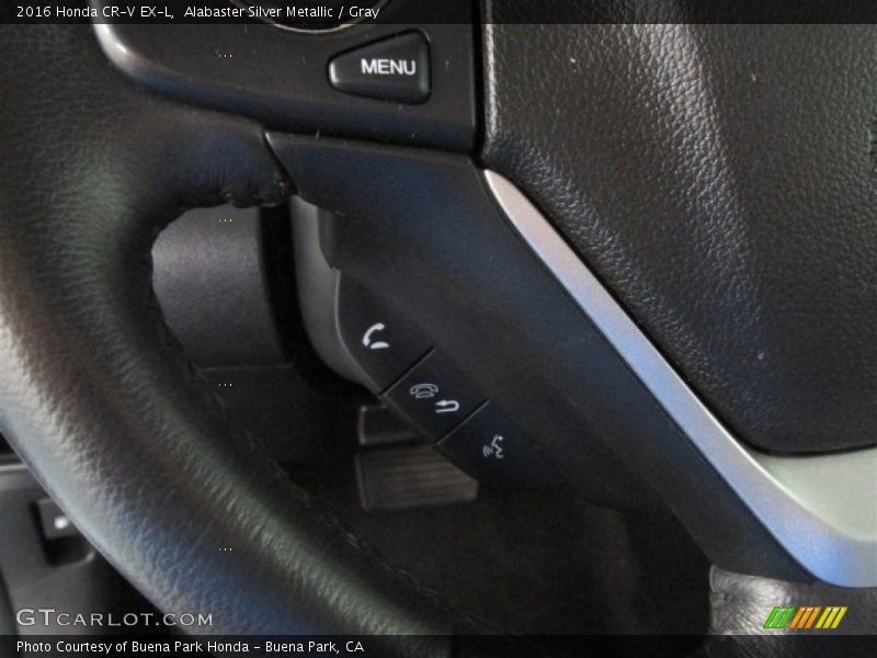 Alabaster Silver Metallic / Gray 2016 Honda CR-V EX-L